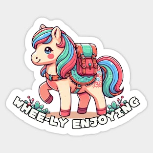 Hiking horse Sticker